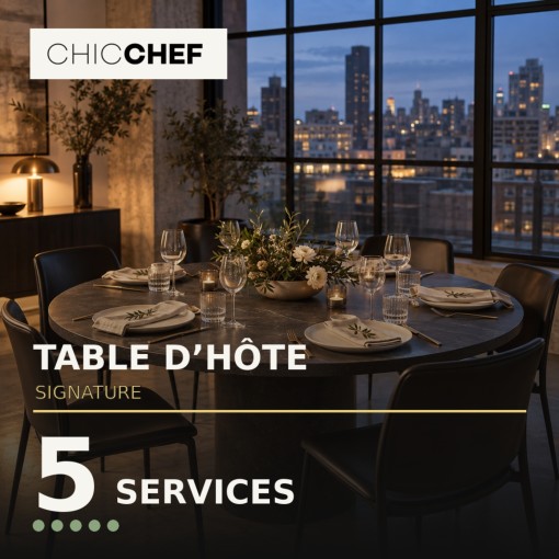 a. Table d'hôte en 5 services