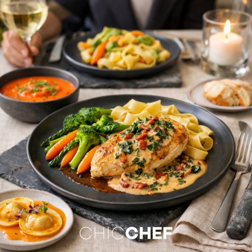 A.Table d'hôte exclusive - poulet toscane