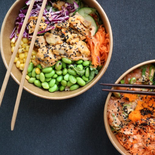 a1. menu de la semaine - Bol Poké au poulet teriyaki