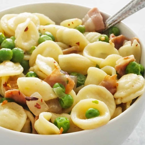 a1. Menu de la semaine - Orecchiette au prosciutto