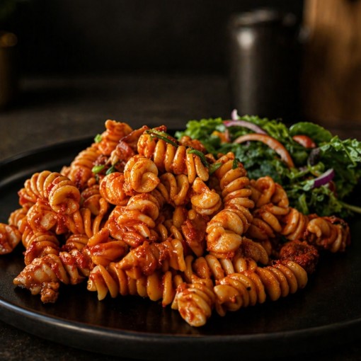 A1. Menu de semaine- Pâtes Zozzona et salade du chef