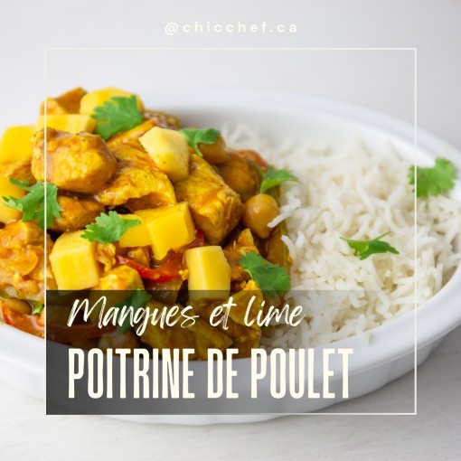 a2. menu de la semaine - Poitrine de poulet mangues lime