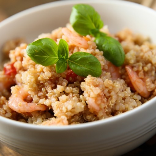 a5. menu de la semaine - Risotto de quinoa aux fruits de mer