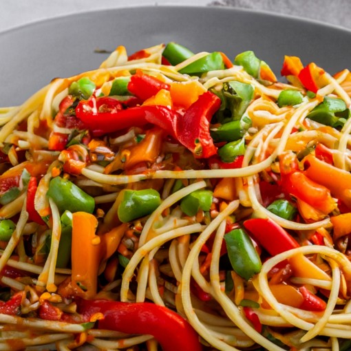 a2. menu de la semaine - Spaghetti asiatique