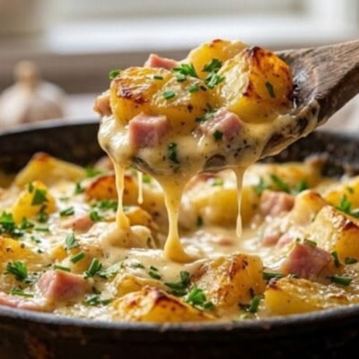 a2. Menu de la semaine - Gratin rustique jambon-fromage