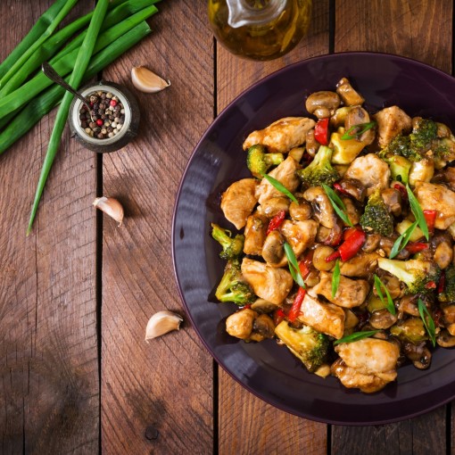 a3. Menu de la semaine - Poulet et légumes sautés à l’asiatique