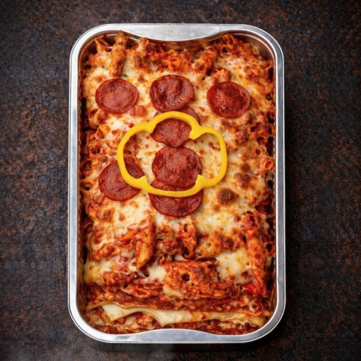 A3. Menu de semaine - Gratin de pâtes à la pizza