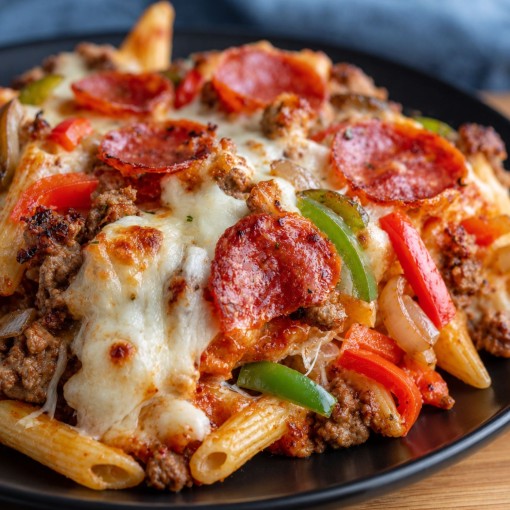 A3. Menu de semaine - Pâtes à la pizza toute garnie