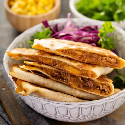 a2. menu de la semaine - Quesadillas au porc effiloché