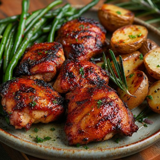 a5. Menu de la semaine - Poulet BBQ miel-chipotlé