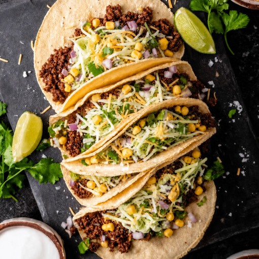 a5. Menu de semaine - Ensemble de tacos au boeuf et riz mexicain