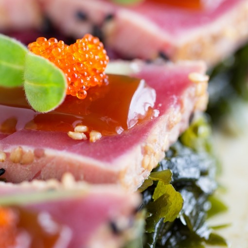 A. Noël: Tataki de thon en cuillère 