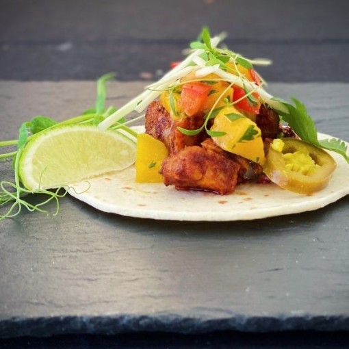Boîte à tacos poulet jerk