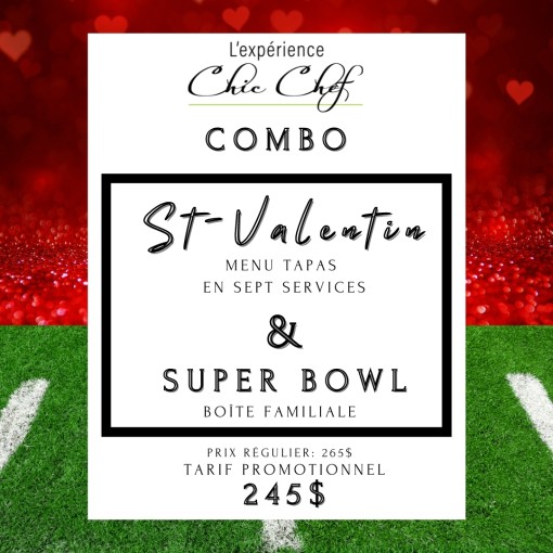 Combo St-Valentin & Super Bowl