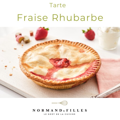 F. Dessert-Tarte Fraise Rhubarbe