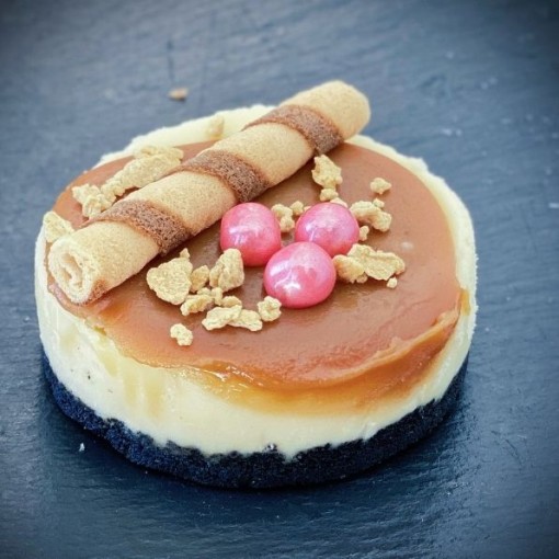 Gateau fromage à la crème et caramel (congelé)