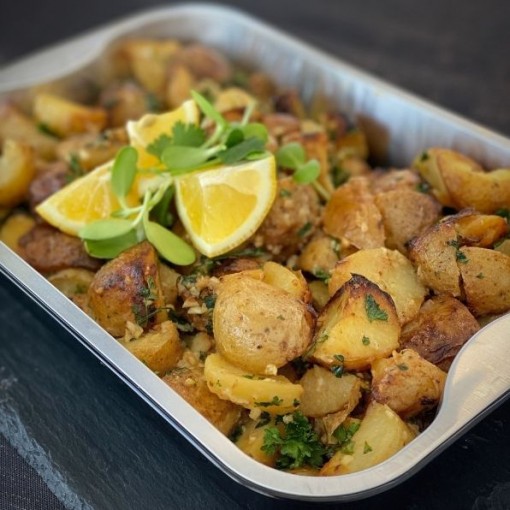 Pommes de terre citronnées à l'ail
