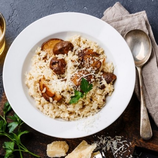 Risotto au cochonnet braisé foie gras (congelé)