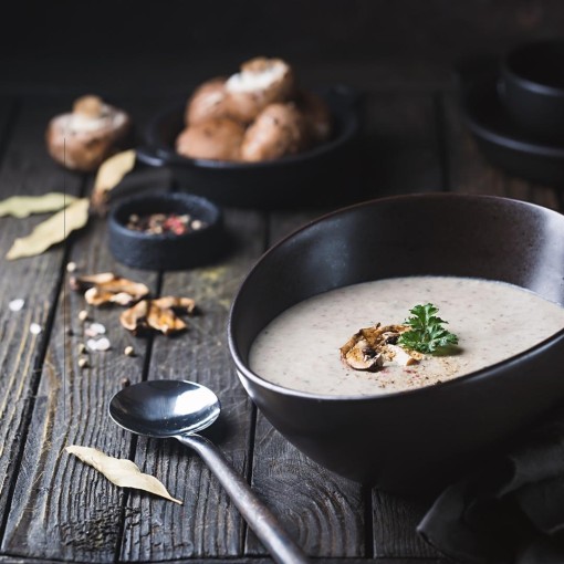 Soupe - Crème de portobellos maison