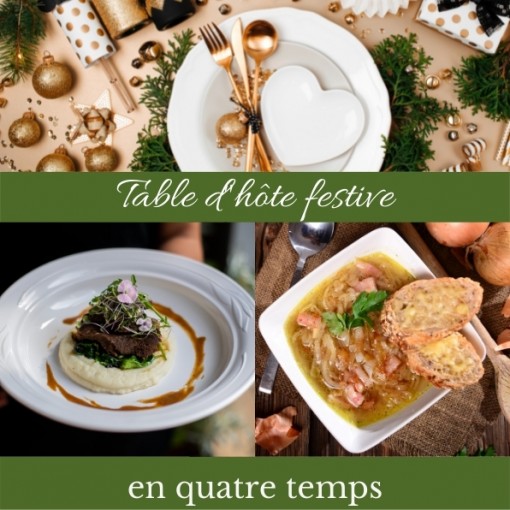 Table d'hôte festive - en 4 services